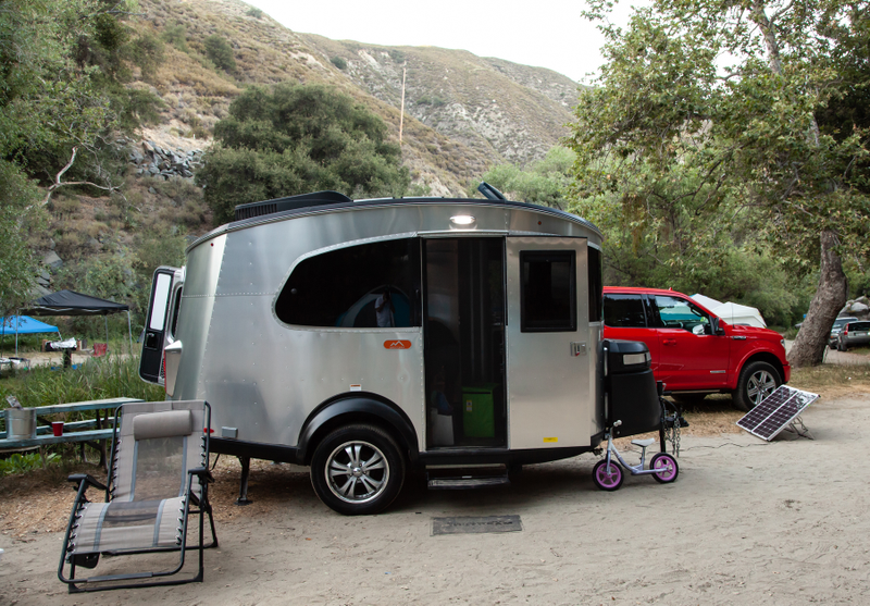 Illustration for article titled A 2018 Ford F-150 Diesel Pulling an Airstream Basecamp Is the Best Version of 'Camping'